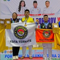 Personel Brimob Polda Malut Raih Juara III Taekwondo PORPROV V Maluku Utara 2026